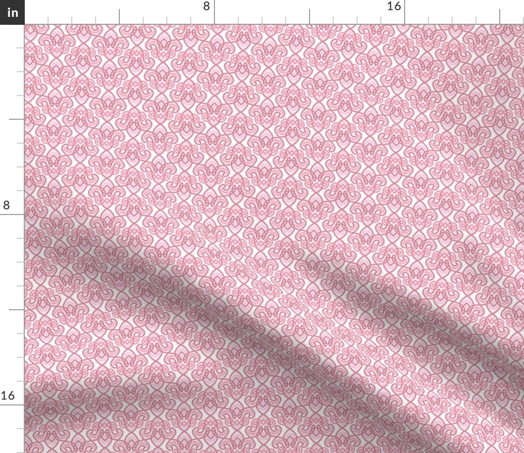curling pink lines