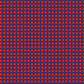 Plaid in Red and Blue