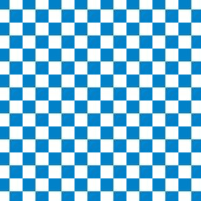 Blue and White Checkered Squares Small
