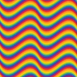 Psychedelic Wavy Rainbow Bright