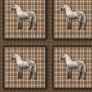 baker plaid gray horse 