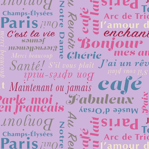 Parisian Holiday Typography