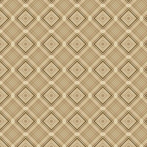 retro brown/taupe diamond plaid