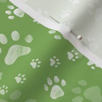 Paw prints fern - small scale