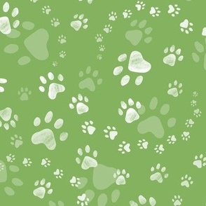 Paw prints fern - small scale