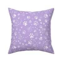 Paw prints lilac - small scale