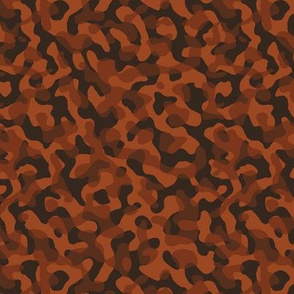 ★ GROOVY CAMO ★ Rust Red - Tiny Scale / Collection : Disruptive Patterns – Camouflage Prints