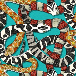 snakes turquoise small