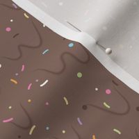 Melting Ice Cream with Sprinkles - Brown