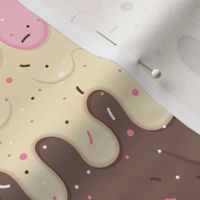 Melting Ice Cream With Sprinkles - Neapolitan