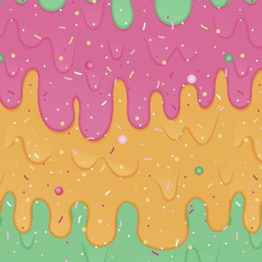Melting Ice Cream With Sprinkles - Rainbow Sherbet