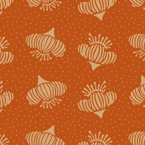 Pincushion Dots - Pumpkin