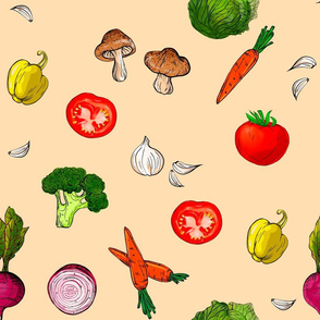 Vegetables pattern 