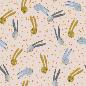  rabbit rabbit rabbit/ pink orange/ large