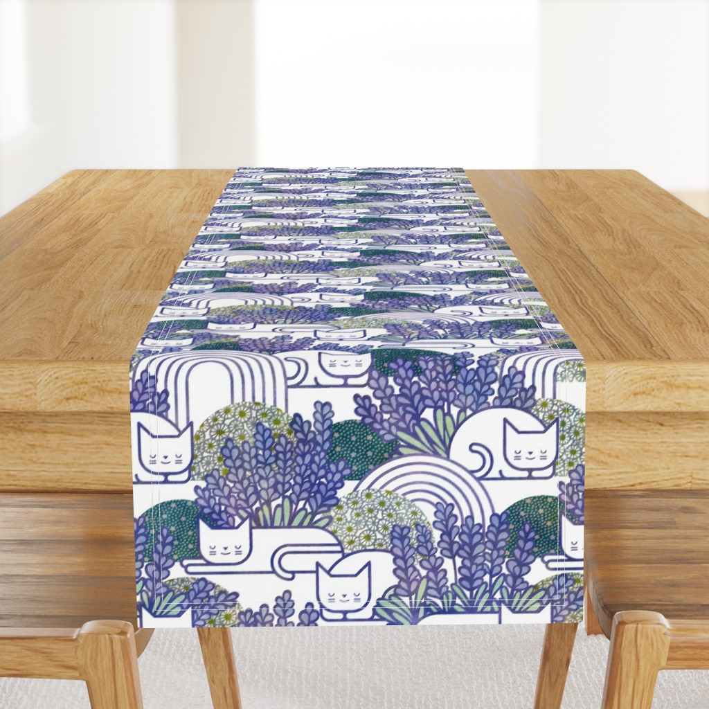 Lavender Field Cats- Cat Nap Garden- Tranquil Pets Floral- Pet Aromatherapy