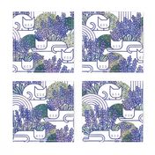 Lavender Field Cats- Cat Nap Garden- Tranquil Pets Floral- Pet Aromatherapy