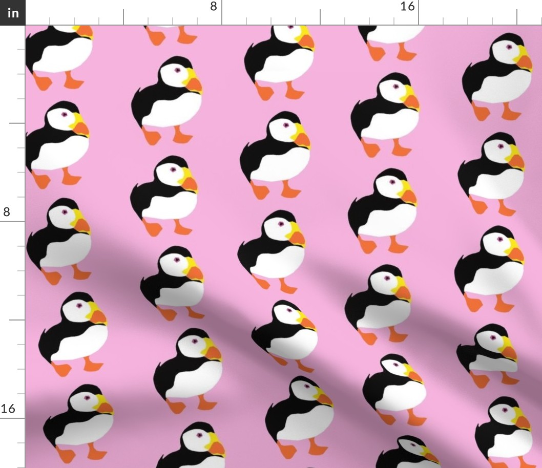 Pink puffins (large)