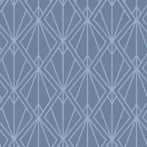 Art Deco Gray Blue - Regular Size