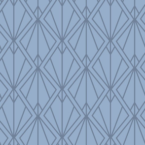 Art Deco Light Gray Blue - Regular Scale