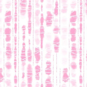 Shibori Pink Carnation Stripes by Angel Gerardo