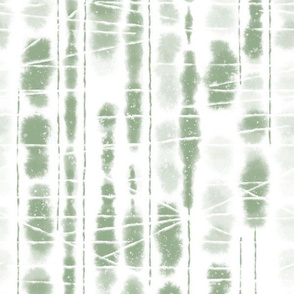 Shibori Sage Green Stripes Large Scale by Angel Gerardo