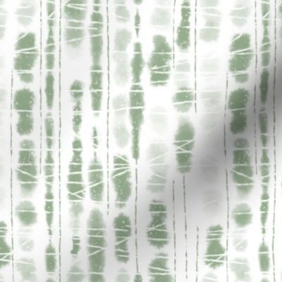 Shibori Sage Green Stripes by Angel Gerardo