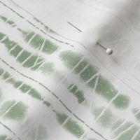 Shibori Sage Green Stripes by Angel Gerardo