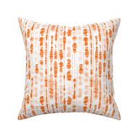 Shibori Orange Coral Stripes by Angel Gerardo