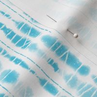 Shibori Aqua Sky Blue Stripes by Angel Gerardo