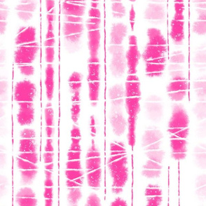 Shibori Neon Pink Stripes by Angel Gerardo - Large Scale