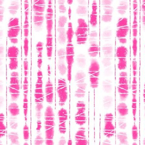 Shibori Neon Pink Stripes by Angel Gerardo