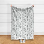 Shibori Slate Gray Grey Stripes Large Scale by Angel Gerardo