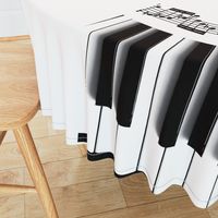 Keyboard on White Background Dress Half-Round 4.5 waist 30 length