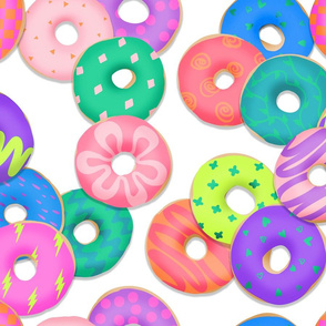 Colorful donuts - large scale 
