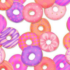 Pink and Purple donuts 
