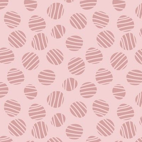 Striped dots (pink)