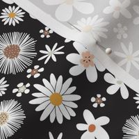 retro floral _black