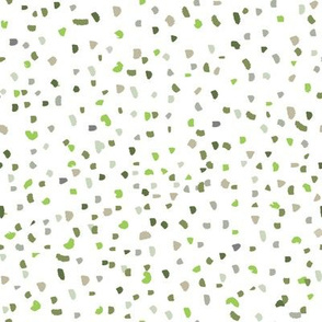 dots green gray khaki small