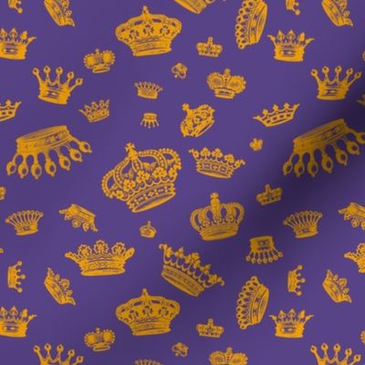 Royal Crowns: Marigold on Grape