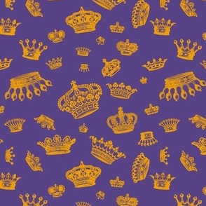 Royal Crowns: Marigold on Grape