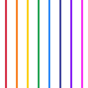 Narrow rainbow stripe (large)