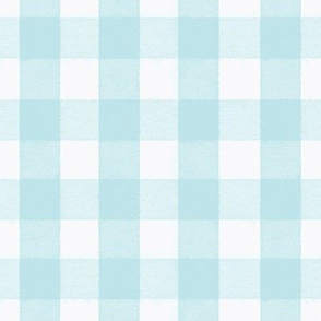 Watercolor Gingham Seamless Turquoise CMYK Fix