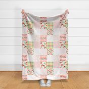 apple orchard cheater quilt - blush 