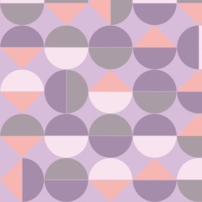 Pastel circles // purple // grey // blush