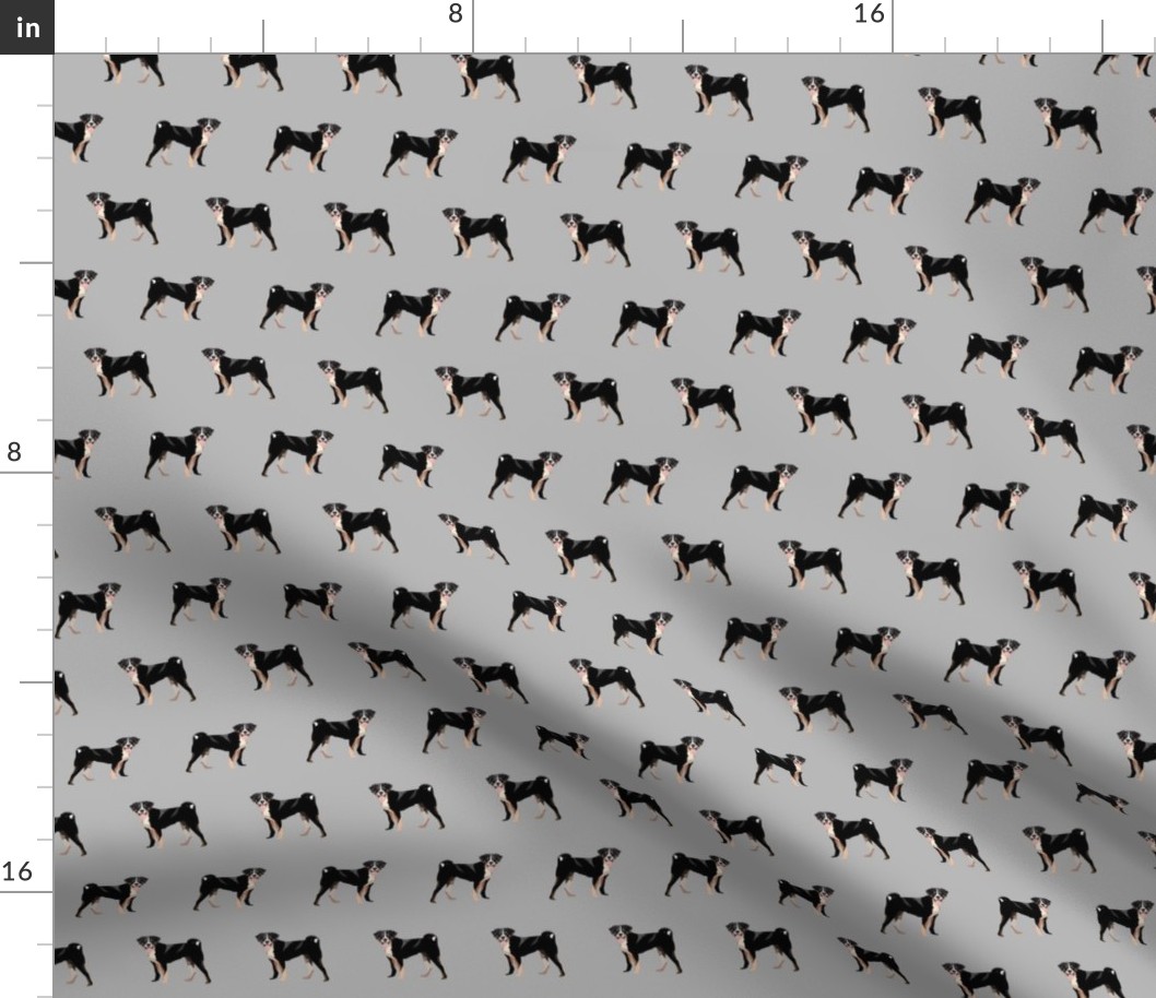 appenzeller sennenhund fabric - grey