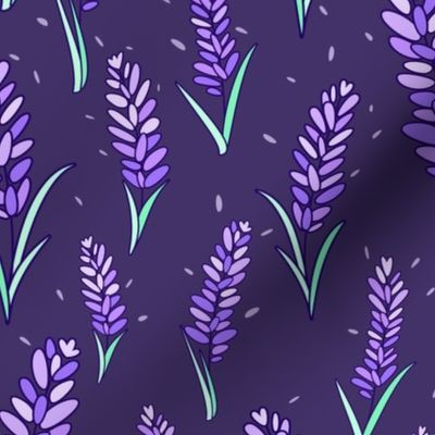 Bright Bold Lavender Field