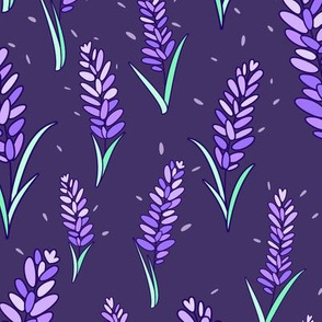 Bright Bold Lavender Field