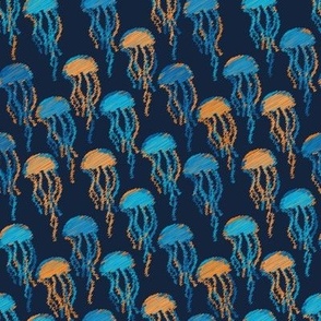 textured jellyfish by rysunki_malunki