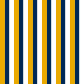 Blue Gold White Vertical Stripe