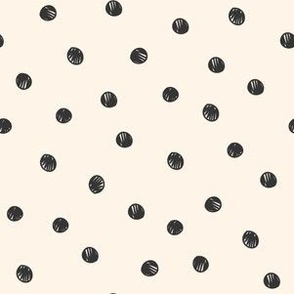 Scribble Polka Dots Cream